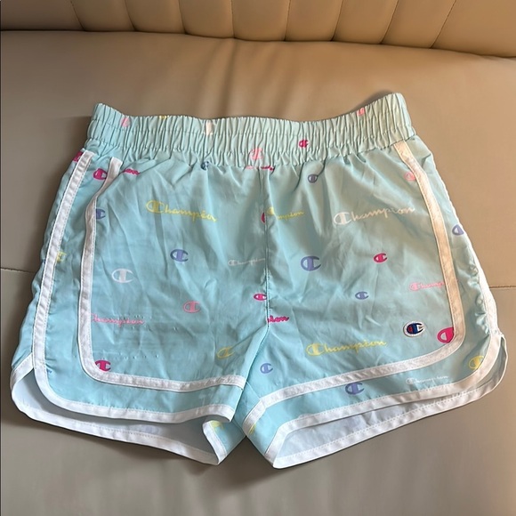 Champion Kid's Light Blue Workout Shorts - S - Picture 1 of 3